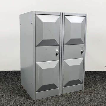 Lockerkast Grijs 103x75x56 cm - 2 Deuren, Ophalen of Verzenden, Gebruikt