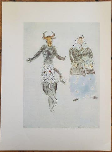 Marc Chagall (1887-1985) - 2 Lithographies signées dans la