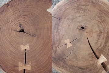 Boomstam salontafel GOA 60cm naturel acacia massief hout, Huis en Inrichting, Tafels | Salontafels, Ophalen of Verzenden, Nieuw