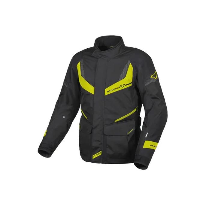 Macna Rancher Jas Zwart Geel, Motoren, Kleding | Motorkleding, Heren, Nieuw met kaartje, Jas | textiel, Verzenden