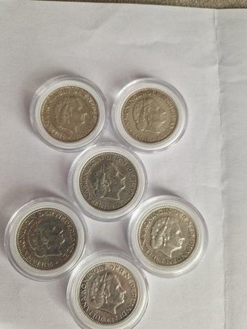 Nederland. Juliana. 1 Gulden 1954/1957 (Zonder minimumprijs)