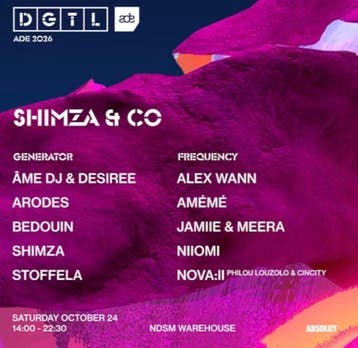 DGTL ADE Shimza Co Tickets – 2026 – NDSM Amsterdam, Twee personen, Oktober