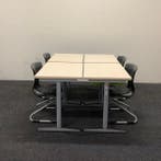 complete schoolset 4 stuks tafels + 4 stuks stoelen, merk, Gebruikt, Ophalen of Verzenden, Eén, Stof
