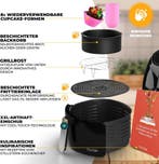 Airfryer - Heteluchtfriteuse - 6,5 Liter - 1800W - Zwart - S, Verzenden, Zo goed als nieuw