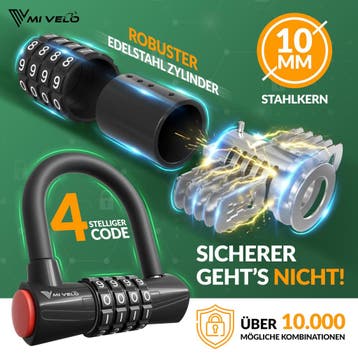 2dekans | MIVELO kabelslot - fietsslot met cijfercode - 200, Ophalen of Verzenden, Zo goed als nieuw, MIVELO