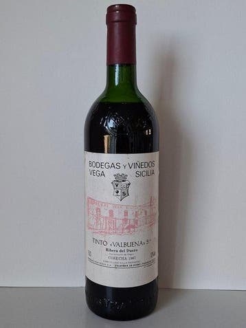 1987 Vega Sicilia, Valbuena 5 Año - Ribera del Duero Reserva, Nieuw