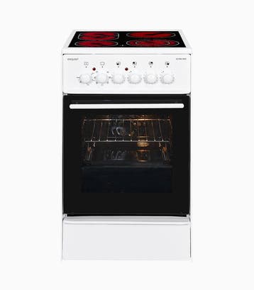 Exquisit ECM 8 - Keramisch fornuis - 1 oven - Oranje, Ophalen of Verzenden, Nieuw, 85 tot 90 cm