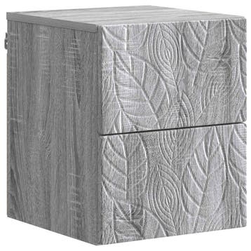 vidaXL Wandbeugel Bedkast Grijs Sonoma 34,5 x 33 x 40 cm, Minder dan 45 cm, Verzenden, Nieuw, Minder dan 55 cm