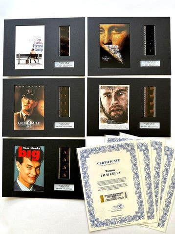 Tom Hanks – Rare Set of 5 Mounted 35mm Film Cells –, Verzamelen, Nieuw