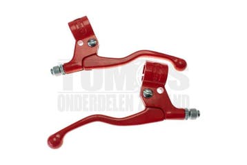 Remhendel greepset M84 kort rood Lusito, Fietsen en Brommers, Ophalen of Verzenden, Nieuw, Lusito