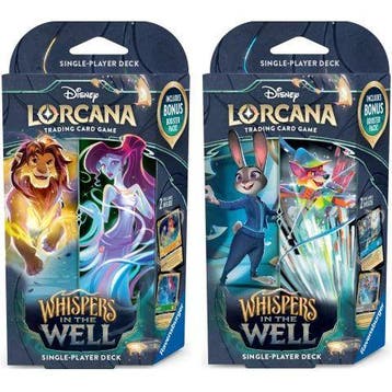 Disney Lorcana Whispers in the Well Starter Deck - Set van 2, Verzenden, Nieuw