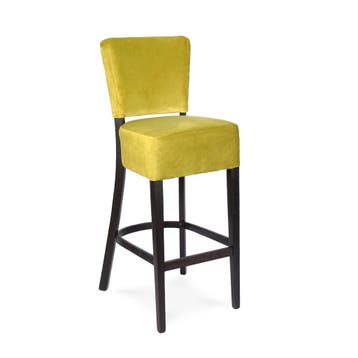 Barkruk Napels - Met Rugleuning - Groen - Velvet - G-Line, Verzenden, Nieuw in verpakking
