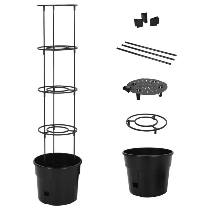 vidaXL Tomatenkweekpot ø29,5x115 cm polypropeen, Tuin en Terras, Bloembakken en Plantenbakken, Nieuw, Kunststof, 60 cm of meer