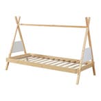Kinderbed Siikajoki Tipi hoog uitvoering 90x200 cm naturel e, Verzenden, Nieuw