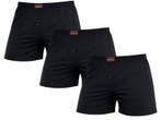 3-Pack Katoenen heren boxershorts - Losse pasvorm - Zwart, Verzenden