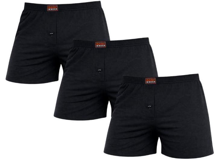 3-Pack Katoenen heren boxershorts - Losse pasvorm - Zwart, Kleding | Heren, Ondergoed, Verzenden