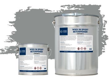 Wixx 2K Epoxy Betonprimer - 20L RAL 7042 | Verkeersgrijs A, Verzenden, Nieuw, Verf, 15 tot 20 liter