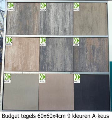 TERRASTEGELS TUINTEGELS 60x60 50x50 60x40 60x30 30x30 en mee, Verzenden, Nieuw, 10 m² of meer, Beton