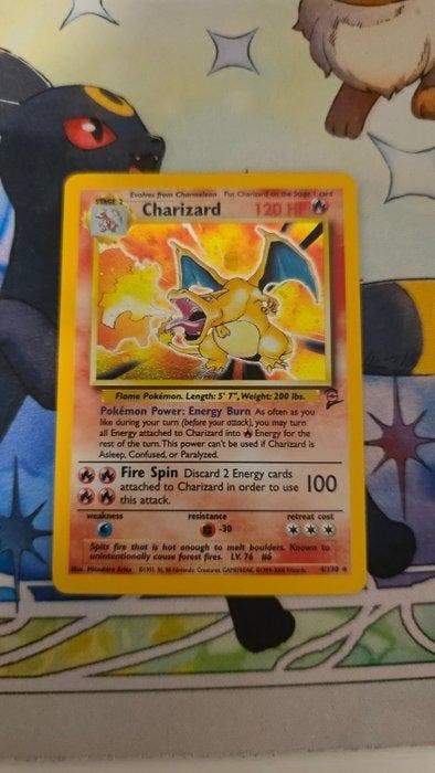 Pokémon - 1 Card - Charizard Set base 2, Hobby en Vrije tijd, Verzamelkaartspellen | Pokémon