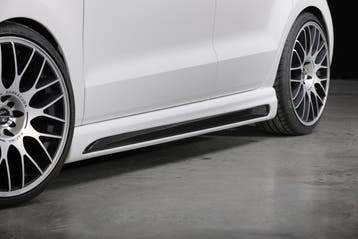Rieger side skirt | Polo 6 (6R): 04.09-01.14 (tot Facelift),, Auto-onderdelen, Carrosserie en Plaatwerk, Verzenden, Nieuw, Volkswagen