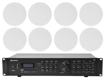 Adastra Inbouw Speakerset 2 + A4 Bluetooth Versterker USB/SD, Verzenden, Nieuw, Overige typen, Overige merken