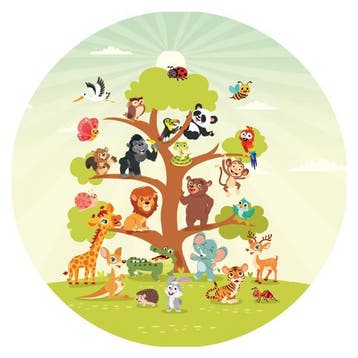 Babykamer Muurcirkel stickers Wanddecoratie, Verzenden, Nieuw
