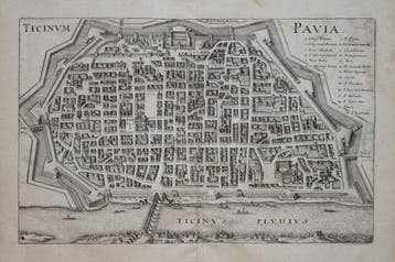 Italië - Pavia; Merian - Ticinvm Pavia - 1681-1700, Nieuw