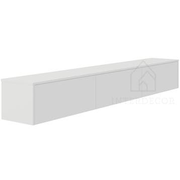 Madera TV-Meubel zwevend wit 240 cm, Overige materialen, Nieuw, Ophalen of Verzenden, 200 cm of meer