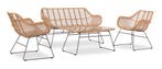 Stoel-Bank Loungeset Wates Rotan Look Naturel The Outsider, Verzenden, Nieuw