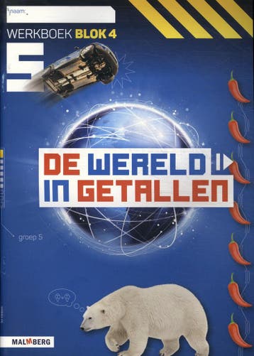 Groep 5 blok 4 / De wereld in getallen / Werkboek, Verzenden, Zo goed als nieuw