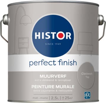 Histor Perfect Finish Muurverf - Mat Clockwork Toy 2.5L, Minder dan 5 liter, Verzenden, Nieuw, Verf
