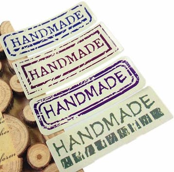 Sluitstickers handmade uppercase different style etiket 80, Ophalen of Verzenden, Nieuw