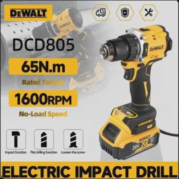 DeWALT DCD805 20V Brushless Accu Klopboormachine - Krachtig, Verzenden, Nieuw