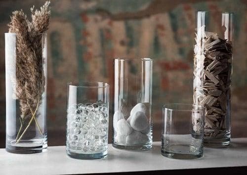 Cycly cilindervaas windlicht 30x9 cm, Huis en Inrichting, Woonaccessoires | Kunstplanten en Kunstbloemen, Nieuw, Ophalen of Verzenden