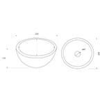 Waskom Differnz Boomer 20x10 cm Marmer Wit, Ophalen of Verzenden, Nieuw