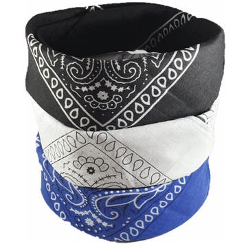 Fako Fashion - 3-Pack Paisley Bandana - Boeren Zakdoek -, Verzenden, Nieuw