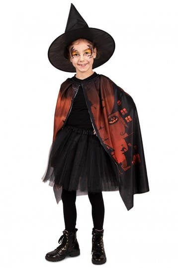 Happy Halloween Cape Kind met Hoed, Ophalen of Verzenden, Nieuw