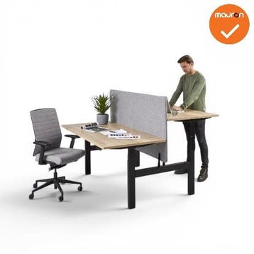 Zit-Sta Duo Bureau - Elektrisch - 180x80cm, Werkplek, Ophalen of Verzenden, Gebruikt, Bureau