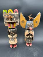 2 poppen in de Hopi-kachina-stijl - V.S. (Zonder