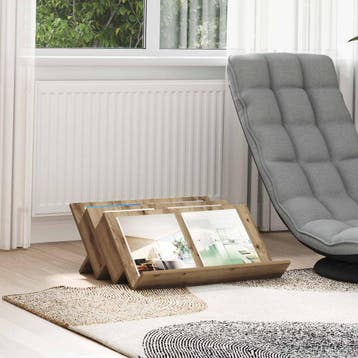vidaXL Tijdschrift Rek Artisan Eiken 65 x 53 x 28,5 cm, Verzenden, Nieuw