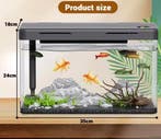 Mini aquarium starterkit – Desktop acryl aquarium met filter, Verzenden, Nieuw