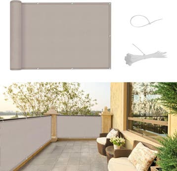 Inkijkbescherming 1x8m | Tweedekansje | OP=OP, Tuin en Terras, Tuinschermen, Overige materialen, Gebruikt, 100 tot 150 cm, Ophalen of Verzenden