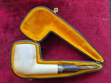 Meerschuim pijp - Zilver, meerschaum, Nieuw