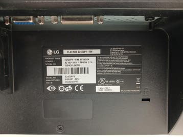 LG Flatron Monitor E2422PY-BN, 24 inch, TN, Full HD,, Computers en Software, Ophalen of Verzenden, Gebruikt, Emtrade NL