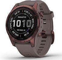Garmin Fenix 7S 42 mm dark bronze titanium met shale grey, Verzenden, Zo goed als nieuw