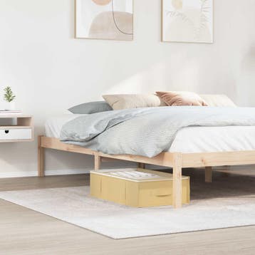 vidaXL Opbergdoos met transparant bovenraam Crèmekleurig, Verzenden, Nieuw