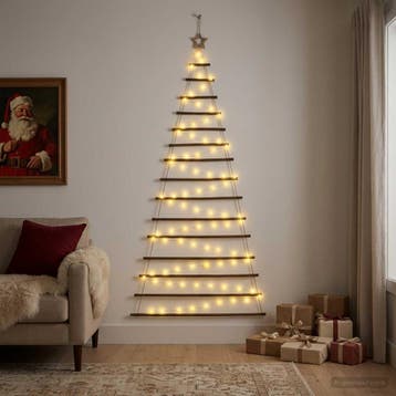 vidaXL Hangende Kerstboom 210 cm 130 LEDs Warmwit, Verzenden, Nieuw