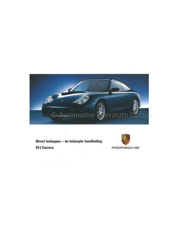 2002 PORSCHE 911 CARRERA BEKNOPT INSTRUCTIEBOEKJE
