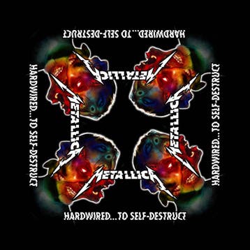 Metallica Hardwire to Self Destruct Bandana off. merchandise, Ophalen of Verzenden, Nieuw, Kleding