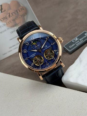 Carl von Zeyten - Murg Moonphase Automatic - CVZ0054RBLS -, Nieuw